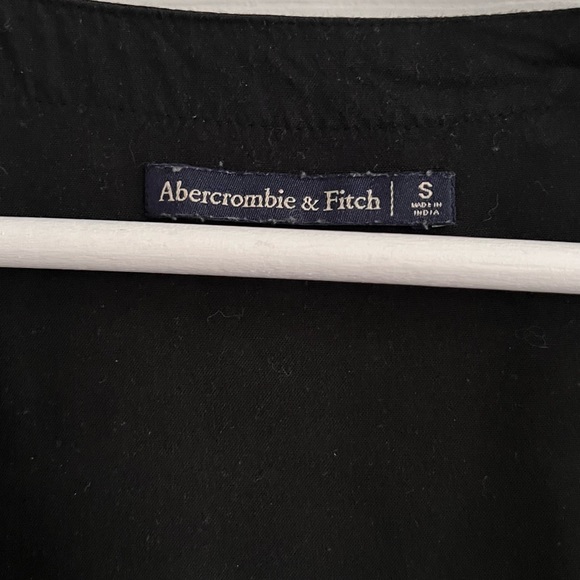 #18- Abercrombie and fitch black and white polka dot wrap romper Small - Picture 3 of 5